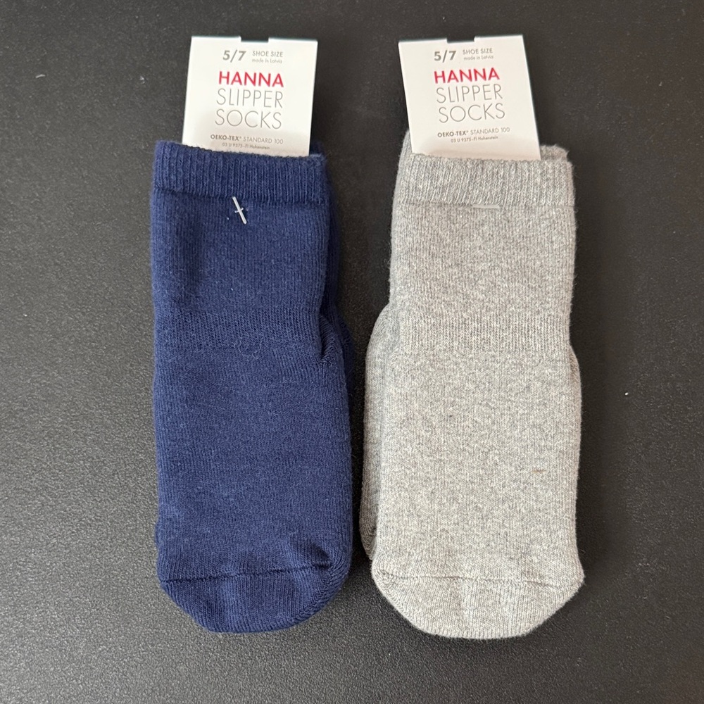 Hanna Andersson Baby Swedish Grip Sock Slipper Toddler Shoe Size 5/7 New NWT